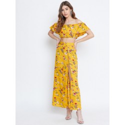 Yellow Floral Printed...
